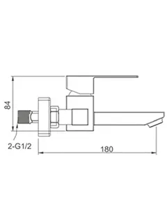 Смеситель для ванны и душа Frap F46802 сатин
